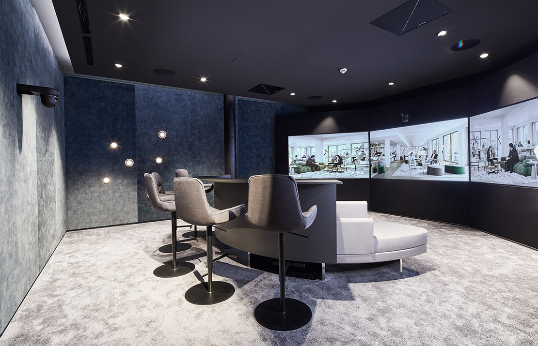 Eigenes Cinema für Vorführungen und Verkaufsgespräche